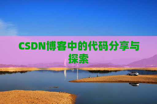 CSDN博客中的代码分享与探索